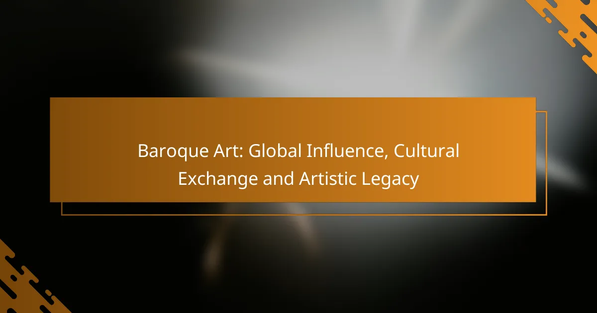 Baroque Art: Global Influence, Cultural Exchange and Artistic Legacy