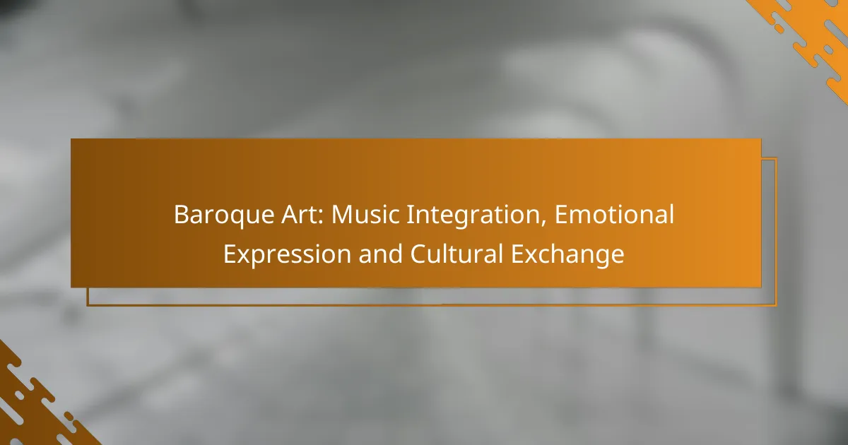 Baroque Art: Music Integration, Emotional Expression and Cultural Exchange